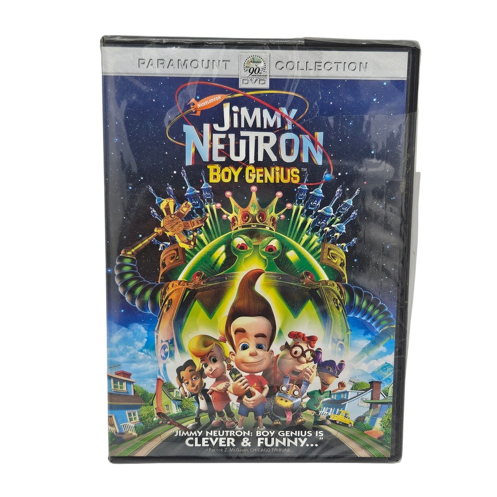Jimmy Neutron Boy Genius DVD Nickelodeon Paramount Collection New Sealed 2002